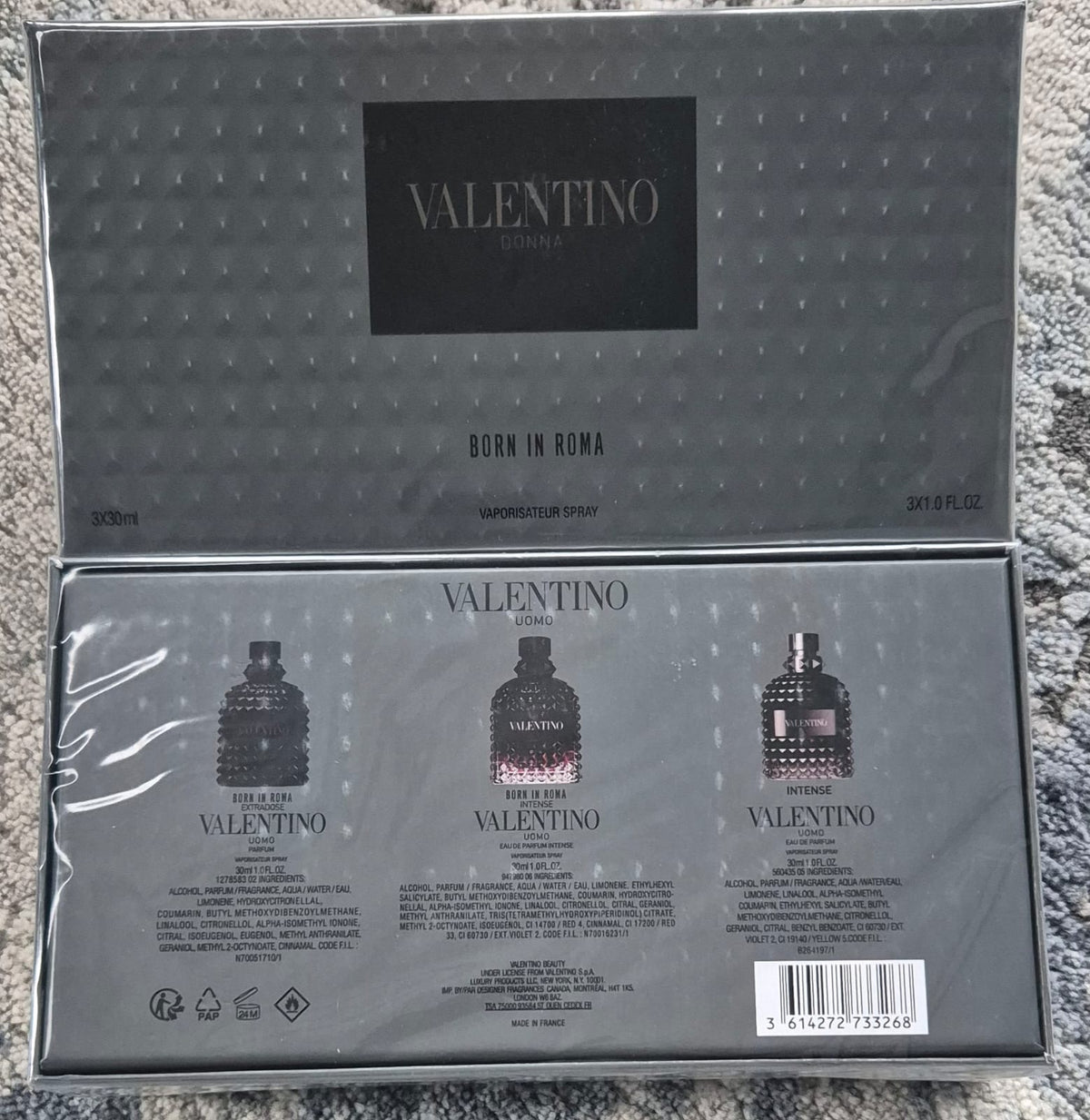 Valentino Donna Born in Roma Men 3pce Giftset
