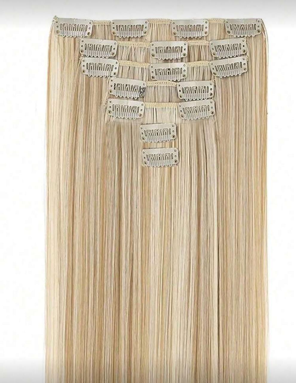 A Grade 100% Remy Human Hair Clip-ins 110g Brazillian 20”inch extensions