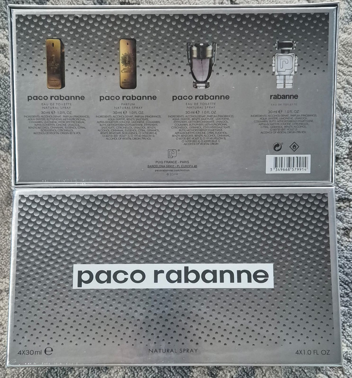 Paco Rabanne 4pce Giftset