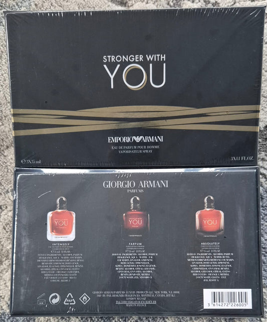 Armani Stronger with you 3pce Giftset