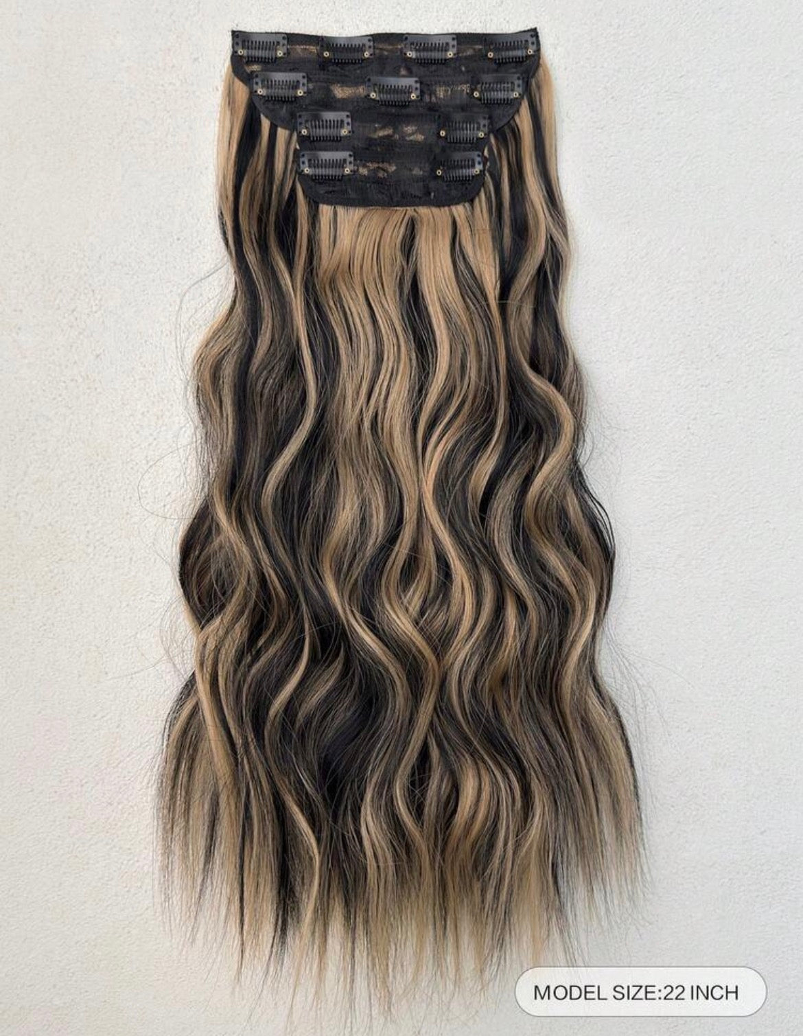 Salon-Grade Heat-Resistant Fibre Extensions – 24” (12pcs)