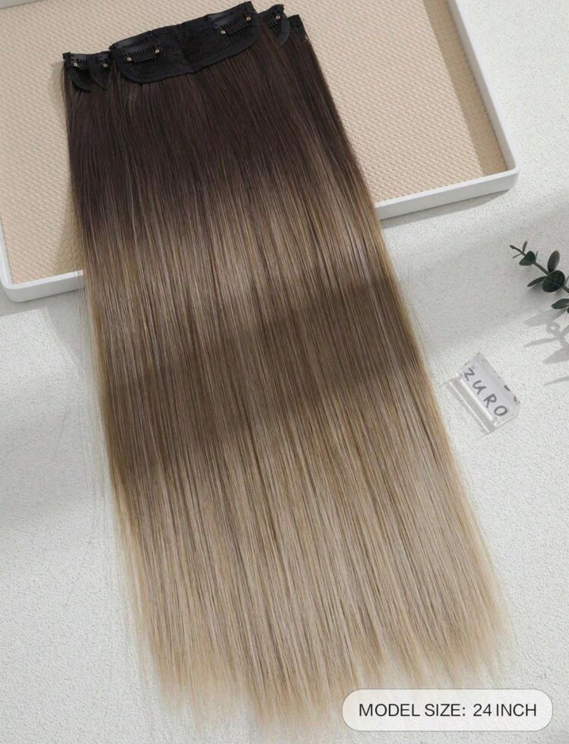 Salon-Grade Heat-Resistant Fibre Extensions – 24” (12pcs)