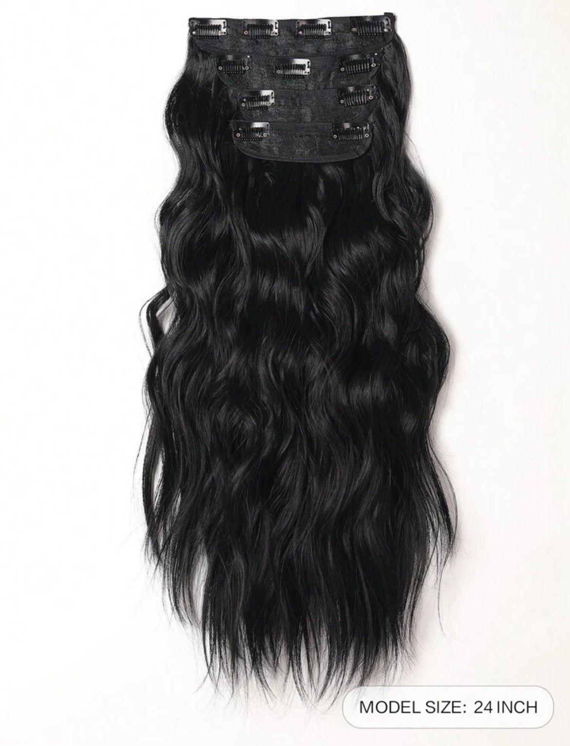 Salon-Grade Heat-Resistant Fibre Extensions – 24” (12pcs)