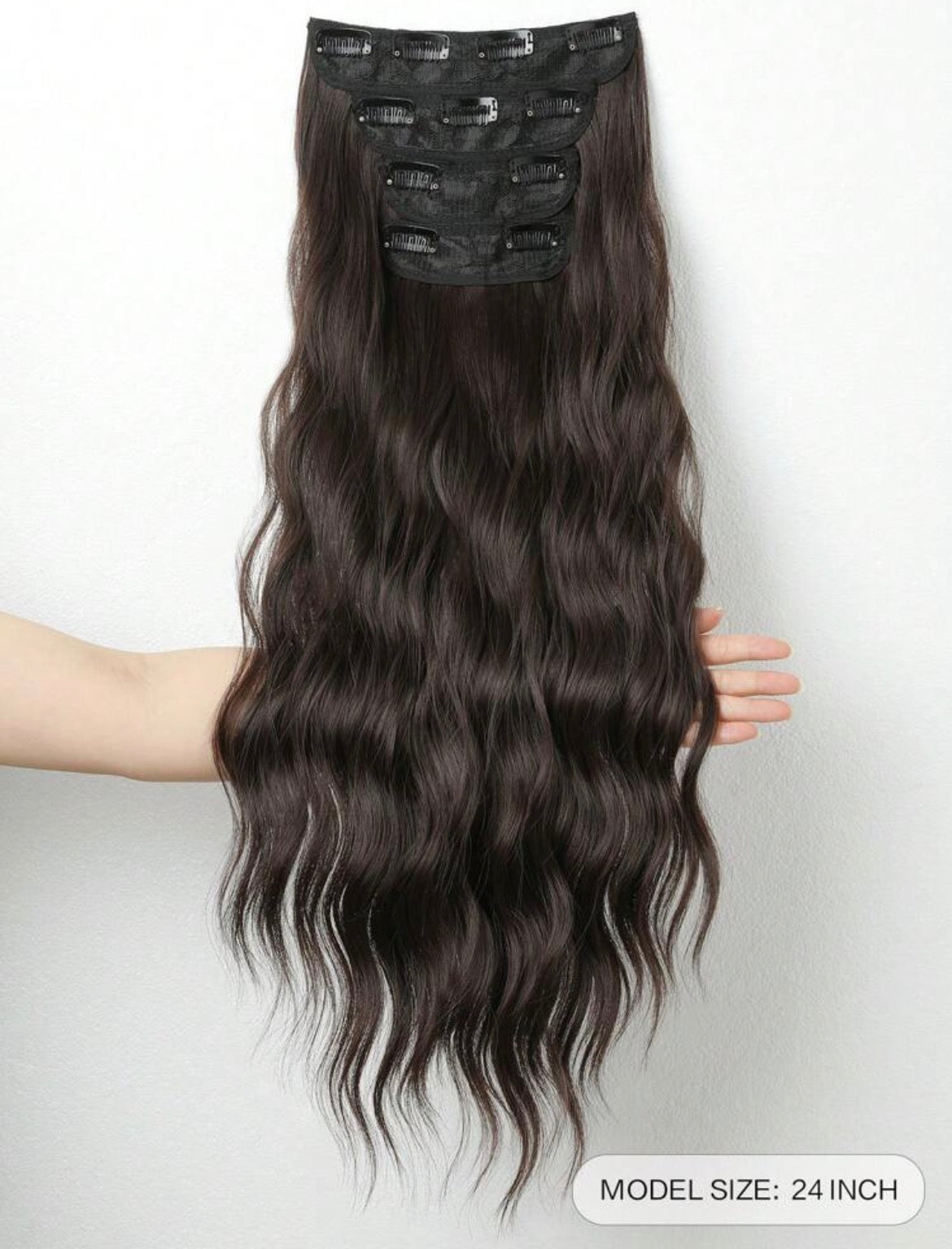 Salon-Grade Heat-Resistant Fibre Extensions – 24” (12pcs)