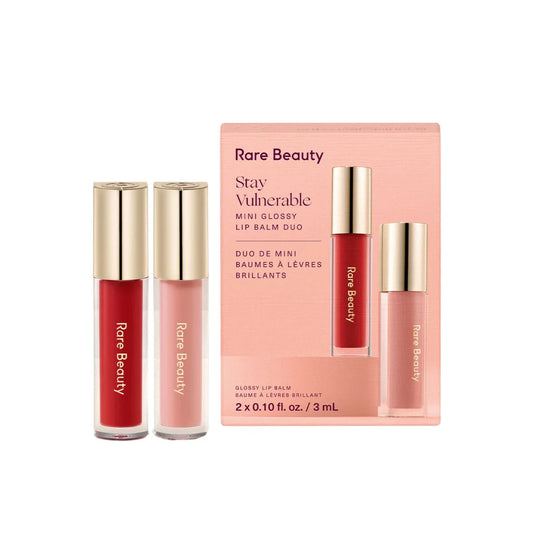 RARE BEAUTY Stay Vulnerable Mini Glossy Lip Balm Duo